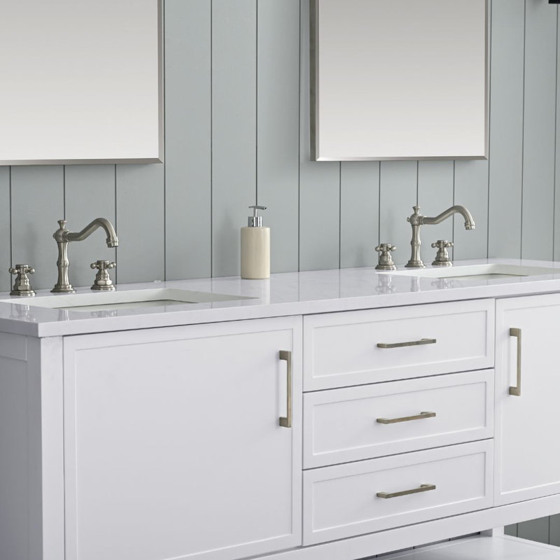 Mercury Row® Vicini 72" Double Bathroom Vanity & Reviews | Wayfair